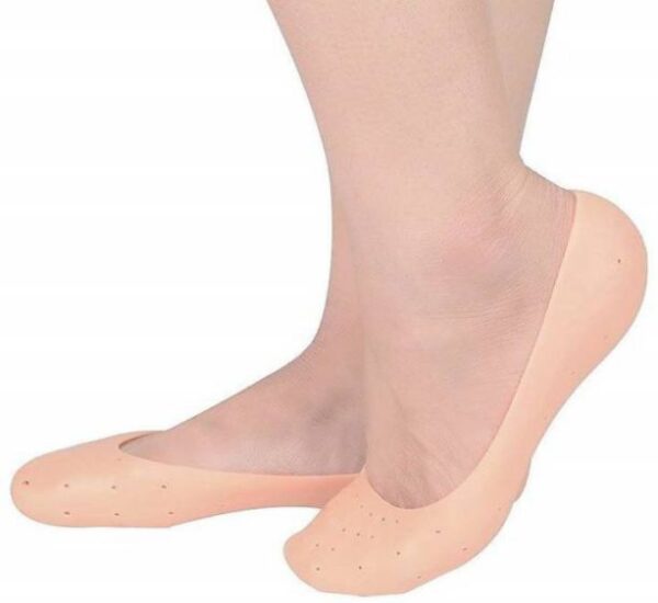 Anti-Crack Full Length Silicone Foot Protector Heel Socks - Image 7