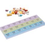 7 Days Mini Pill Box Medicine Container, Weekly Medicine Storage Box