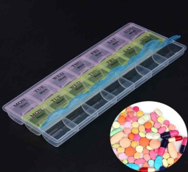 7 Days Mini Pill Box Medicine Container, Weekly Medicine Storage Box - Image 4