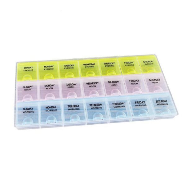 7 Days Mini Pill Box Medicine Container, Weekly Medicine Storage Box - Image 3