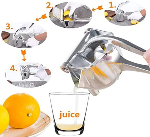 New Stainless Steel Manual Fruit Juicer Lemon Press Squeezer  - Image 3