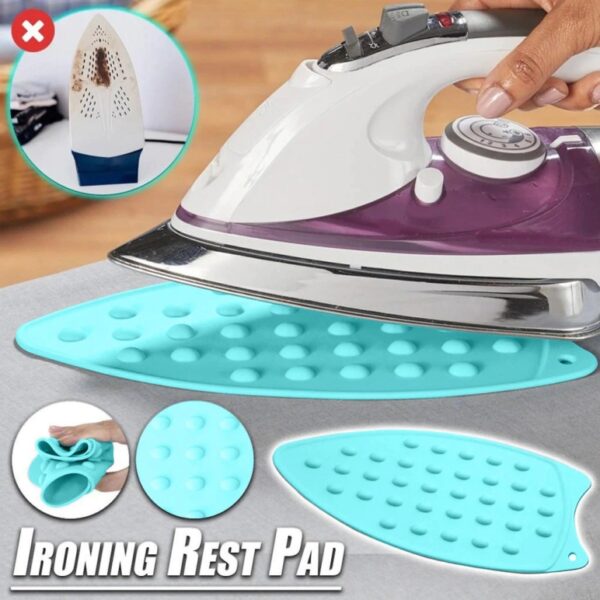 Anti-slip Heat Resistant Silicone Hot Iron Protection Safe Surface Iron Stand Mat - Image 2