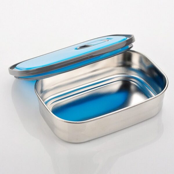 TEDEMEI Air Tight Portable Stainless Steel 680ml Lunch Box with Lid - Image 4