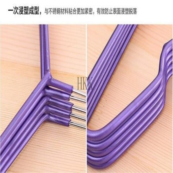 10 Pcs Non-Slip Stainless Steel Twisted Lines Suit strong Hanger for clothes - Image 6