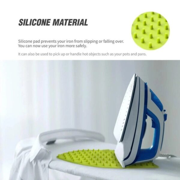 Anti-slip Heat Resistant Silicone Hot Iron Protection Safe Surface Iron Stand Mat - Image 6