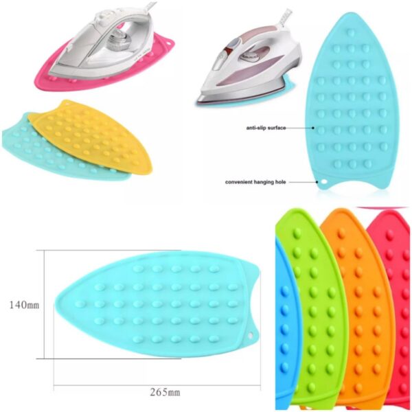 Anti-slip Heat Resistant Silicone Hot Iron Protection Safe Surface Iron Stand Mat - Image 5