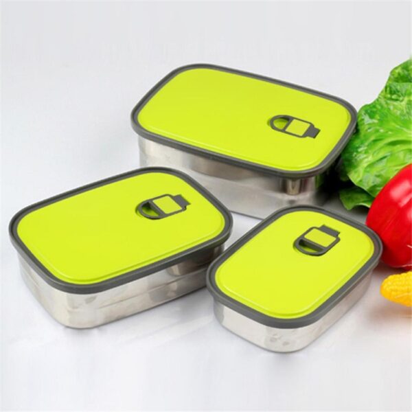 TEDEMEI Air Tight Portable Stainless Steel 680ml Lunch Box with Lid - Image 2