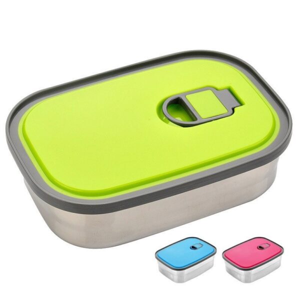TEDEMEI Air Tight Portable Stainless Steel 680ml Lunch Box with Lid