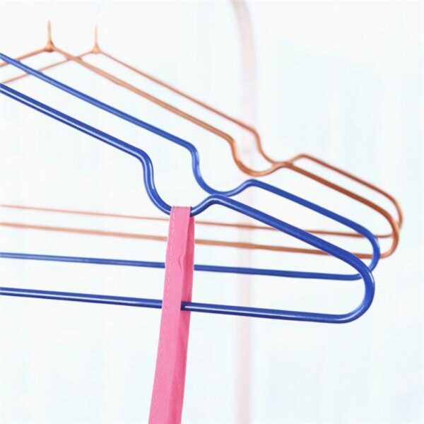 10 Pcs Non-Slip Stainless Steel Twisted Lines Suit strong Hanger for clothes - Image 8