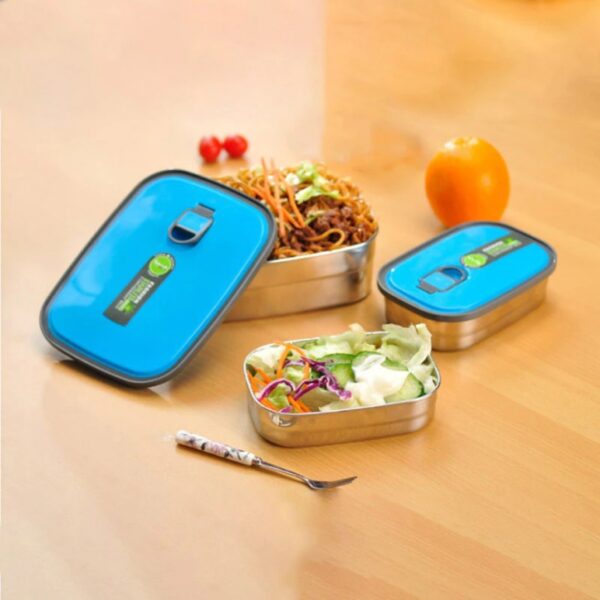 TEDEMEI Air Tight Portable Stainless Steel 680ml Lunch Box with Lid - Image 7