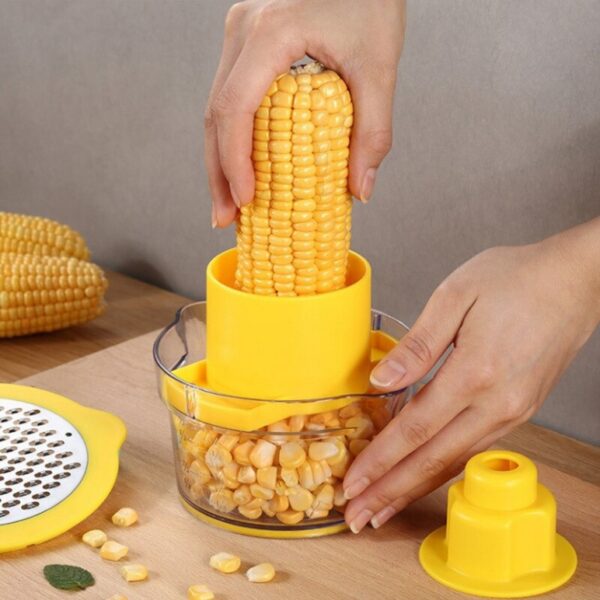 Multifunctional 4 in 1 Stainless Steel household corn kernels peeler & Vegetable Chopper - Image 6