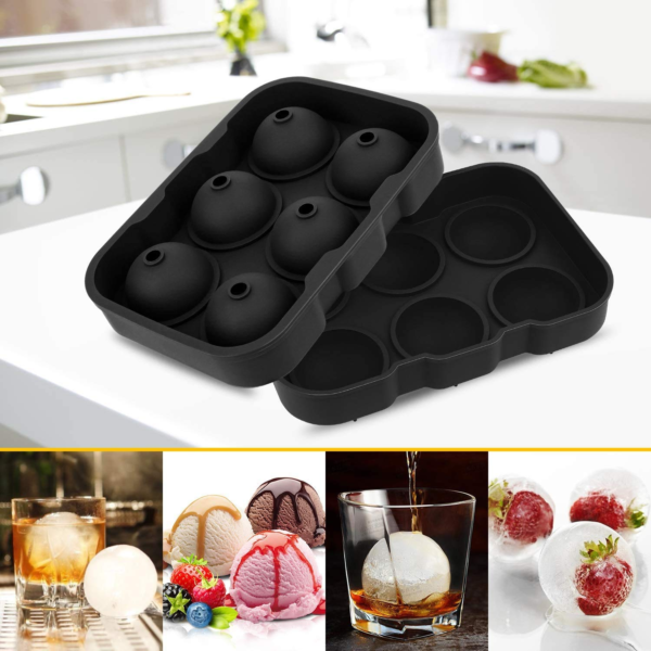 Silicone Ice Cube Trays Round Ice Cube Mold Spheres Ice Ball Maker for Drinks - Image 5