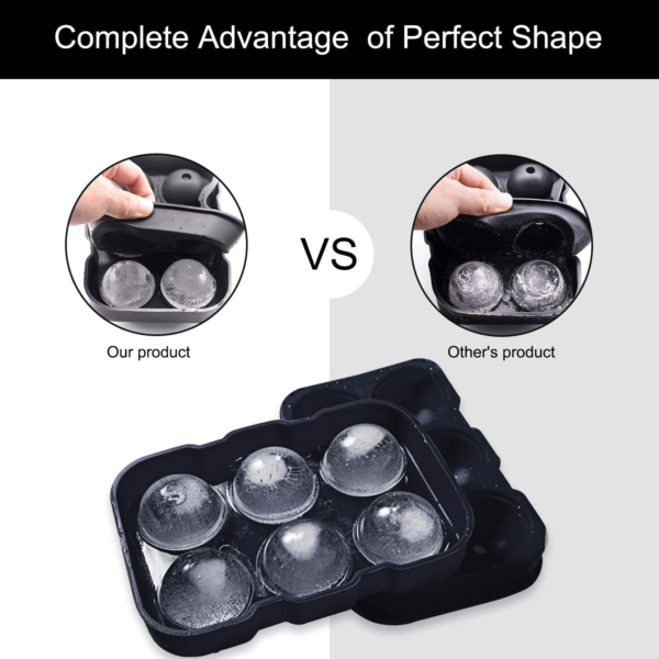 Silicone Ice Cube Trays Round Ice Cube Mold Spheres Ice Ball Maker for Drinks - Image 8