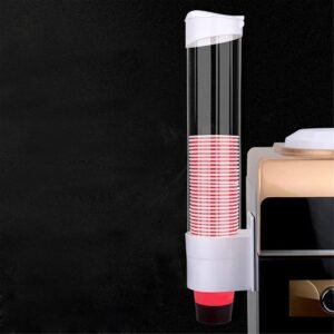 Paper Cups Dispenser Plastic Cups Holder Disposable Plastic & Paper Cups Holder, Dustproof