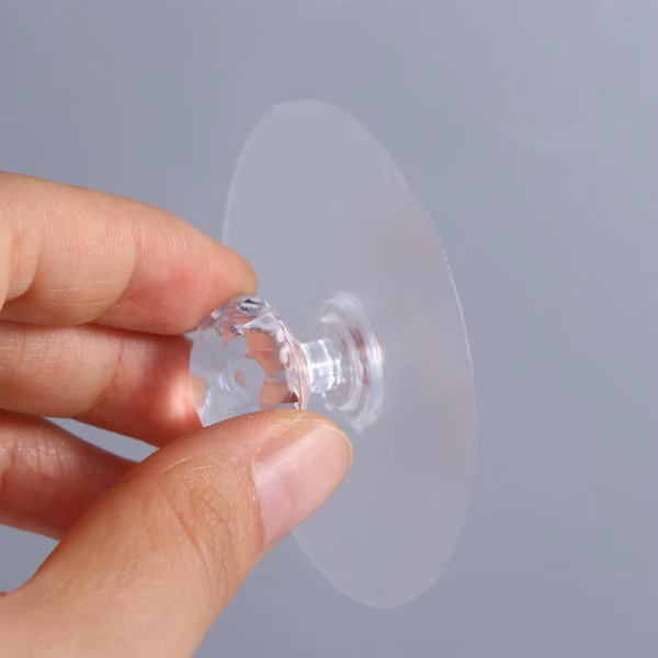 Pack of 05 Clear Cabinet Drawer Knobs, Diamond Crystal Shaped Pulls Handles for Wardrobe, Kitchen, Cupboard, Bathroom Self-Adhesive Drill Free Self-Stick - Image 8
