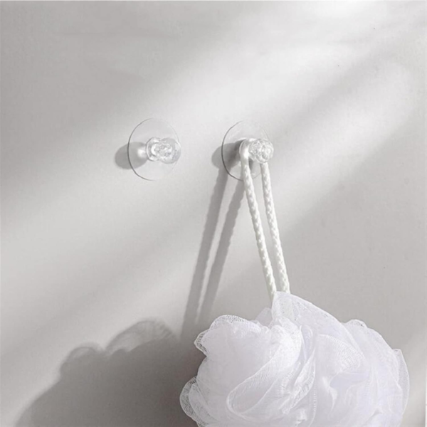 Pack of 05 Clear Cabinet Drawer Knobs, Diamond Crystal Shaped Pulls Handles for Wardrobe, Kitchen, Cupboard, Bathroom Self-Adhesive Drill Free Self-Stick - Image 5
