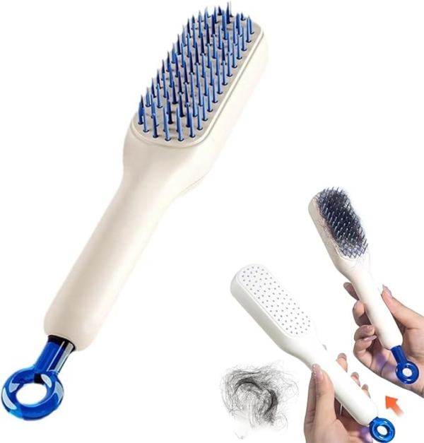 Self-Cleaning Hair Brush-Self-Cleaning Anti-Static Massage Comb-Massage Comb for Hair for Girl, Woman - Image 9