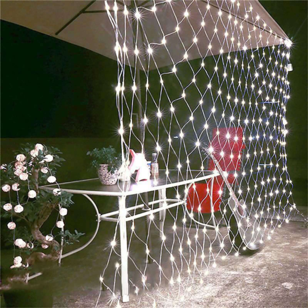 Wedding LED Net Lights - LED Net Mesh String Lights- Fairy String Lights With 88 Lights for Wedding Party Décor Outdoor & Indoor Activities (Random Color)