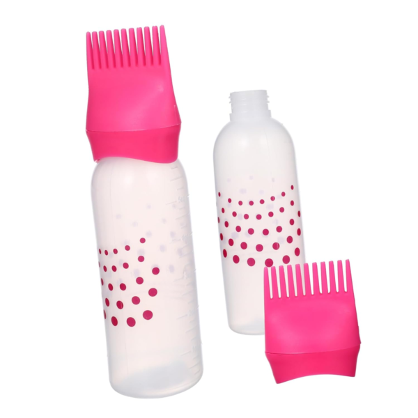 Hair Oil Applicator Bottle with Comb - Root Comb Applicator Hair Styling Supplies for Salon Hair Coloring, Dyeing - Image 7