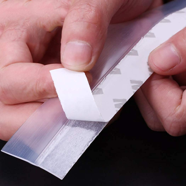 Door Seal Tape Window Seal Strip Door Weather Strip Transparent Silicon Dust & Water Stopper for Bathroom Door Sealers for Bottom of Door Gap Filler Rubber for Home - Image 7