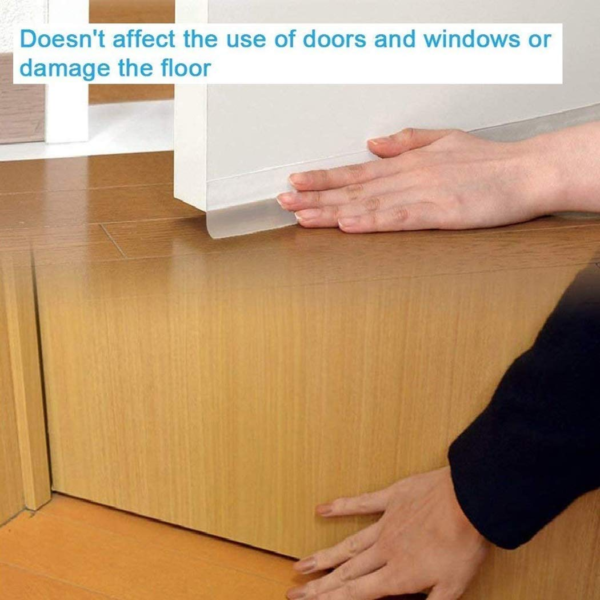 Door Seal Tape Window Seal Strip Door Weather Strip Transparent Silicon Dust & Water Stopper for Bathroom Door Sealers for Bottom of Door Gap Filler Rubber for Home - Image 5