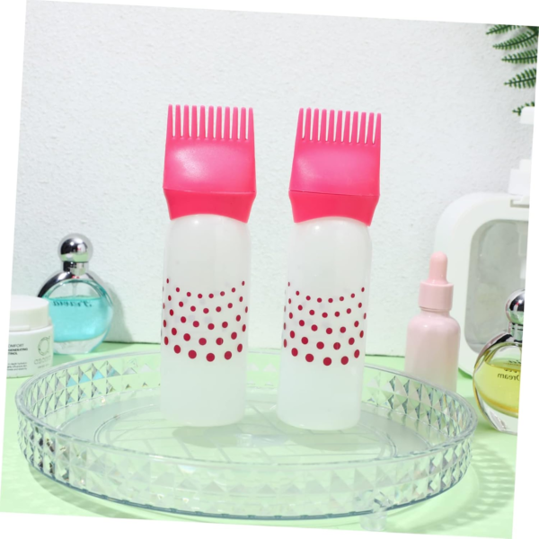 Hair Oil Applicator Bottle with Comb - Root Comb Applicator Hair Styling Supplies for Salon Hair Coloring, Dyeing