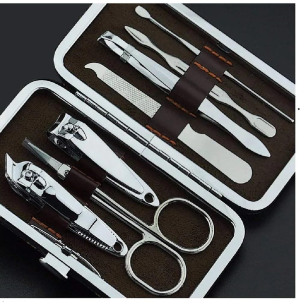 Set-Stainless Steel Nail Care Set-Professional Pedicure Tools Kit Leather Portable Travel Case for Women Men’s - Image 4