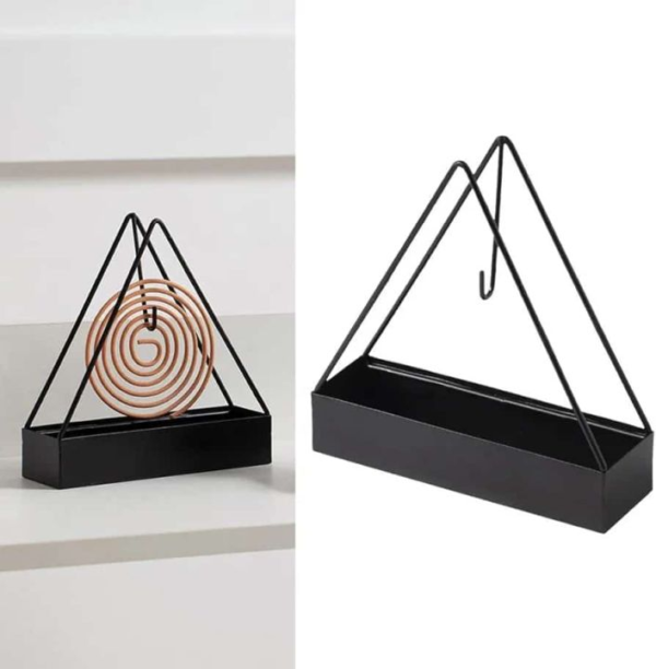 Mosquito Coil Holder-Metal Stand Rack Hook For Room Décor Wall Mounted-Mosquito Coil Stand For Summer Outdoor Camping Ornament For Home, Bedroom - Image 2