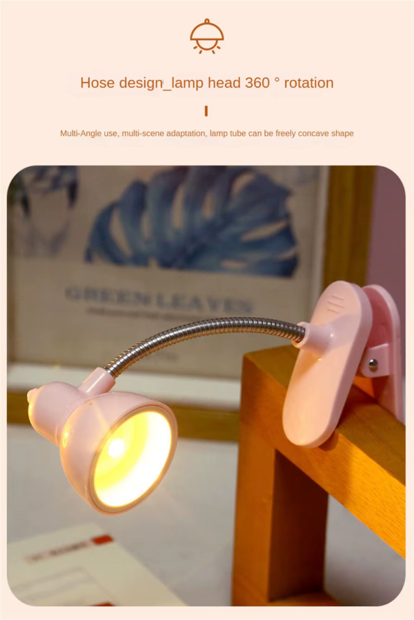 Mini Book Light Lamp- Reading Lamp Night Lights Book for Students, Office Workers - Image 5