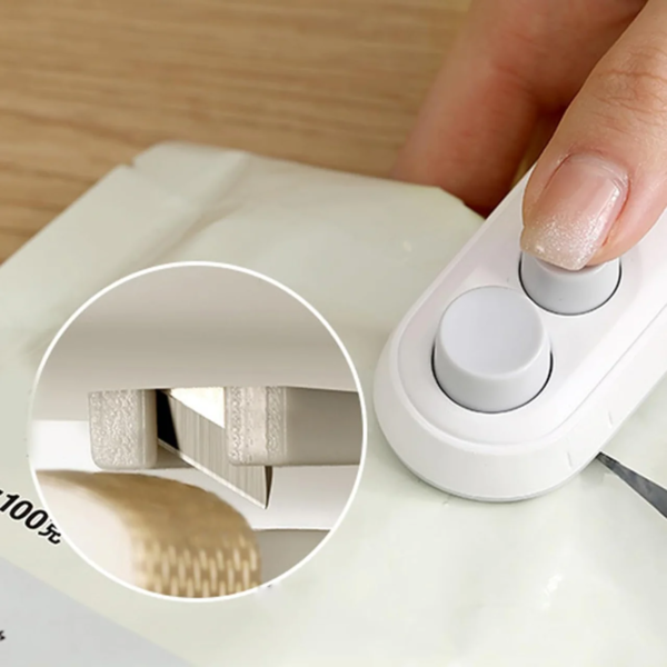 Rechargeable Mini Bag Sealer Machine- Portable Mini Sealer for Plastic Bags Package Food Saver Kitchen Gadgets - Image 9