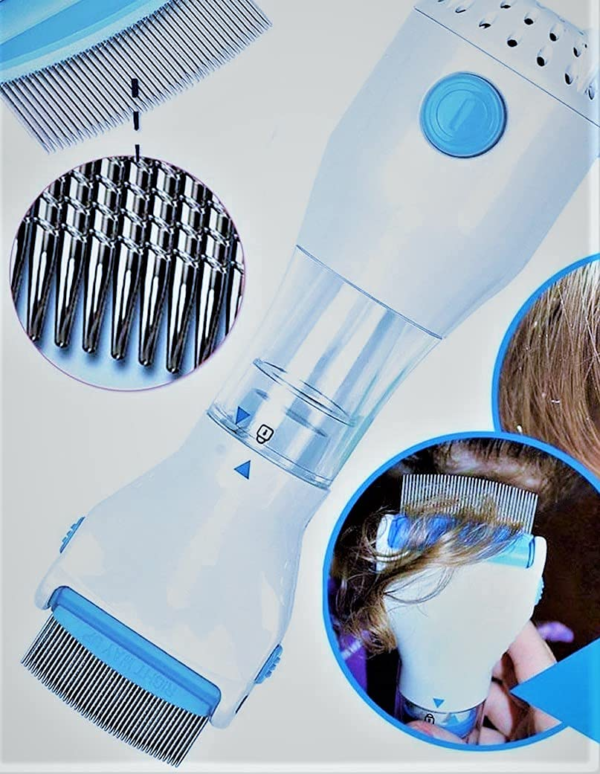 Electrical Head Lice Comb Eggs Remover Hair V-Comb Vacuums Machine - Image 6