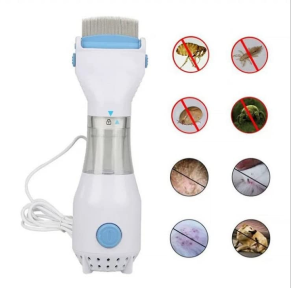 Electrical Head Lice Comb Eggs Remover Hair V-Comb Vacuums Machine - Image 4