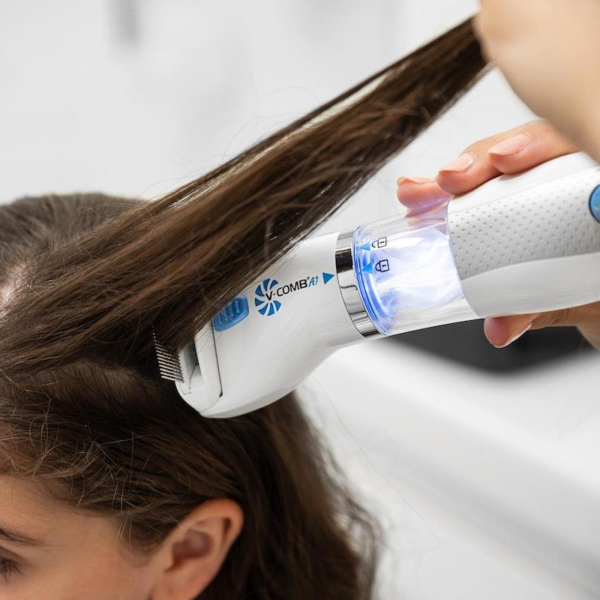 Electrical Head Lice Comb Eggs Remover Hair V-Comb Vacuums Machine - Image 3