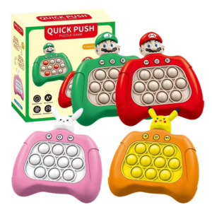 Speed Push Game Machine Pop Fidget Console, Music Whack A Mole Handheld Game Stress Relief Fidget Toys