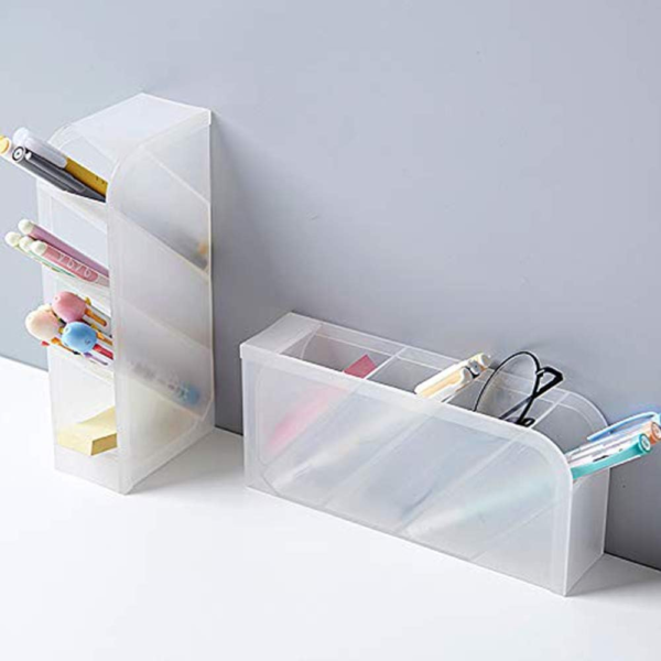 Creative Multifunctional Desktop Organizer Pen Holder Makeup Storage Box School Office Accessories Pen Holder Brush Stand