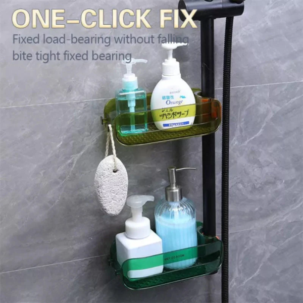 Multi- Color Plastic Faucet Drain Basket- Detachable Hanging Faucet Rack for Home & Hotels - Image 8