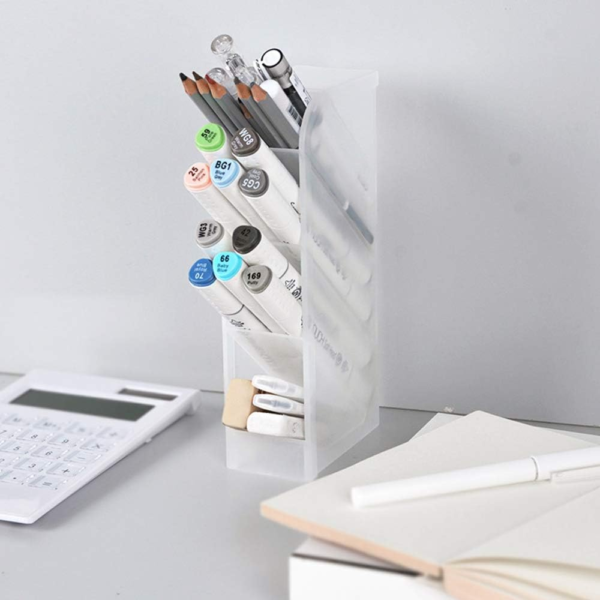 Creative Multifunctional Desktop Organizer Pen Holder Makeup Storage Box School Office Accessories Pen Holder Brush Stand - Image 5