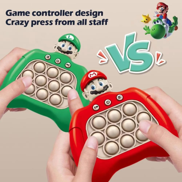 Speed Push Game Machine Pop Fidget Console, Music Whack A Mole Handheld Game Stress Relief Fidget Toys - Image 3