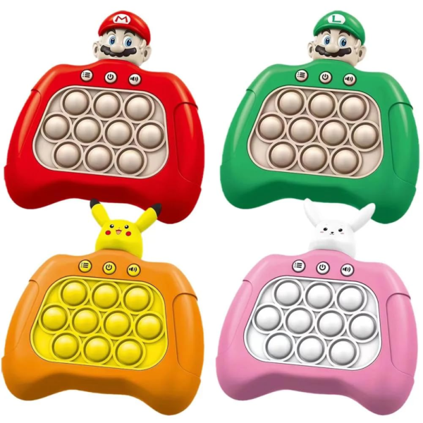 Speed Push Game Machine Pop Fidget Console, Music Whack A Mole Handheld Game Stress Relief Fidget Toys - Image 5
