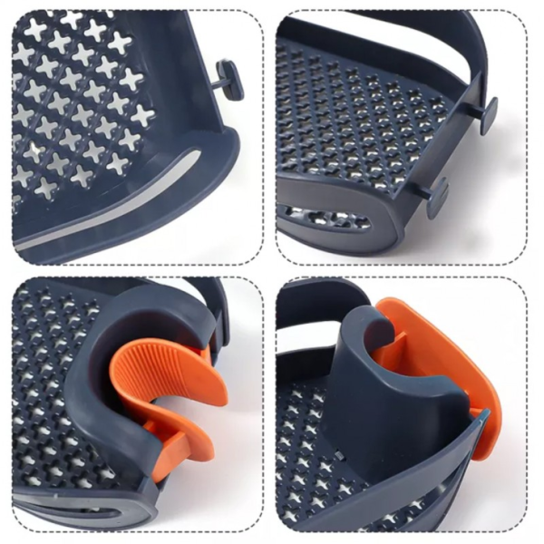 Multi- Color Plastic Faucet Drain Basket- Detachable Hanging Faucet Rack for Home & Hotels - Image 2