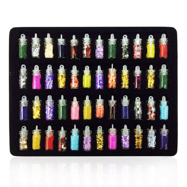 Pack of 12/24/48 Nail Art Stickers- Nail art charms tool kit- Nail Accessories Nail Art Manicure Tool for Girls and Woman - Image 8
