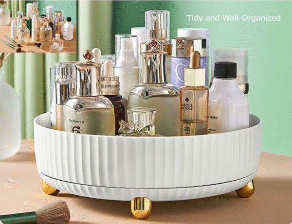 Multi-Function Rotating Storage Rack, Revolving Spice Rack, Rotating Cabinet Organizer, Kitchen Organizer, Cosmetic Storage, Kitchen Organizer - Image 5
