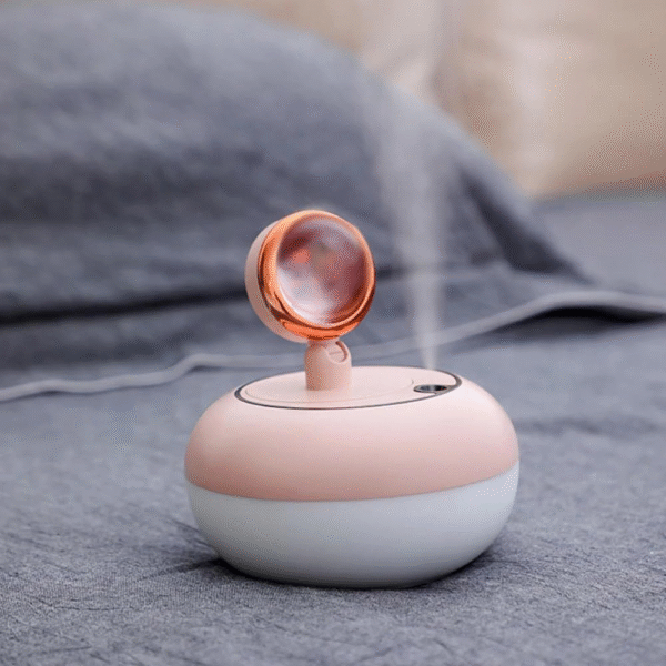 Sunset Lamp Air Humidifier - 2 in 1 Essential Oil Diffuser USB Charging Fogger Decoration -Air freshener diffuser with Sunset light 360 degree lamp - Image 5