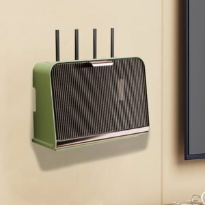 Wall Hanging Wireless WIFI Router Shelf Storage Box Wire Cable Storage Bag Power Cable Organizer Bracket Plug Board Storage Box