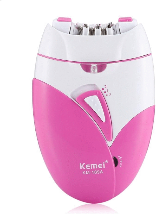 Kemei KM-189A Epilator Mini Rechargeable Hair Removal Device Electric Razor Hair Shaving Wet & Dry Lady Shaver for Body Face Leg for Women Hair Trimmer - Image 7