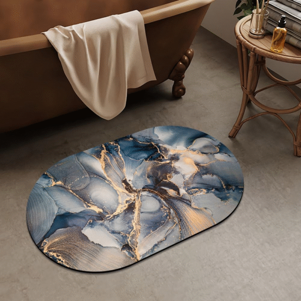 Multi Design Super Absorbent Bath Mat, Quick-Drying Bathroom Mat Rug, Rubber Non-Slip Bottoms Doormat Living Hallway Area Rug - Image 2