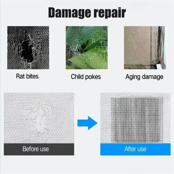 Window Screen Repair Tape Self-Adhesive Mosquito Net Repair Patch Anti-Insect Fly Mesh Broken Hole Sticker Home Mesh Repair Tape - Image 2