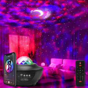 Night Light Galaxy Projector for Star Sky Ceiling | Remote Control, Bluetooth Speaker Light, Multicolor LED Lamp Lights for Bedroom Decoration