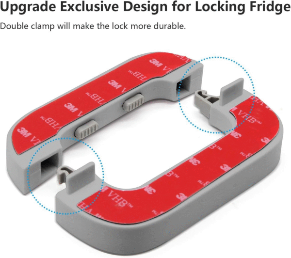 Children's Fridge Lock Anti-Pinch Handheld Cabinet Door Lock Security Lock Freezer Lock Kids Fridge Locks Multifunctional Fridge Door Lock for Fridge Doors Windows - Image 5