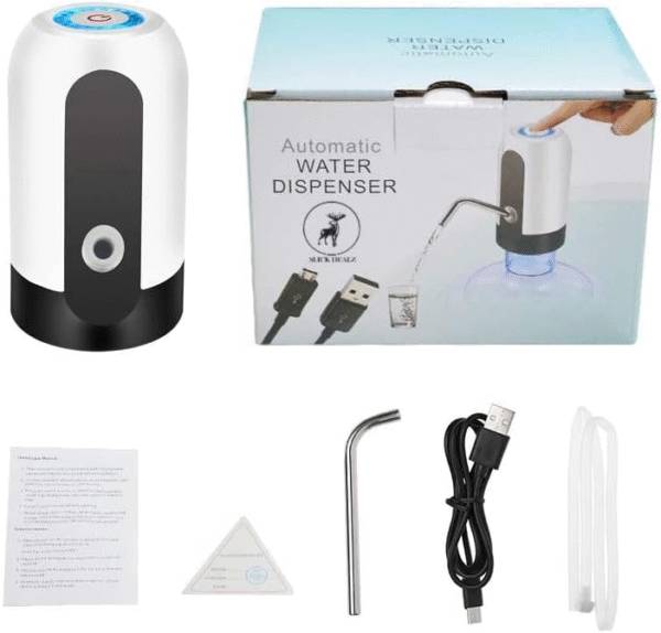 Electric Water Bottle Dispenser Pump - Portable USB Wireless Pump - Automatic Electric Dispenser USB Rechargeable, Wide Compatibility, Safe & Convenient - Image 4
